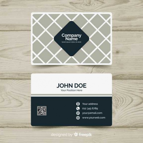 کارت ویزیت لایه باز دکوراسیون داخلی مدرن