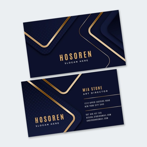 کارت ویزیت لایه باز مدرن و شیک ۲۰۲۵